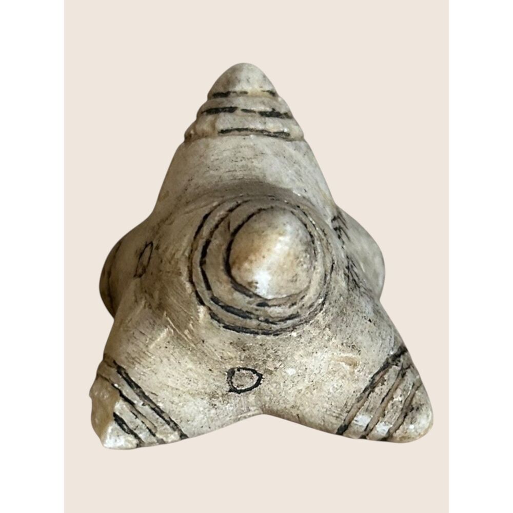 ✨ SIX POINTED PERUVIAN ANDEAN CHUMPI STONE SHAMAN CEREMONIAL 1.5" AS IS